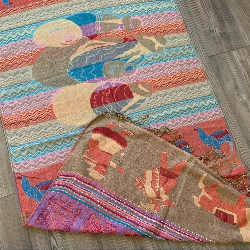 Colorful Patterned pashmina